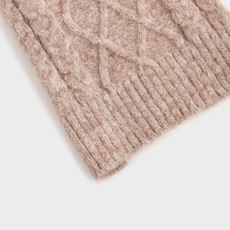 Свитер для животных,  с рукавами, полиэстер/шерсть, бежевый, Косы, Fashion pet, image-2