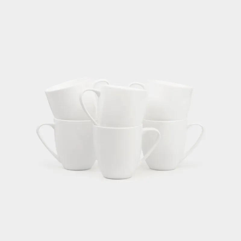 Кружка, 450 мл, 6 шт, Ideal white