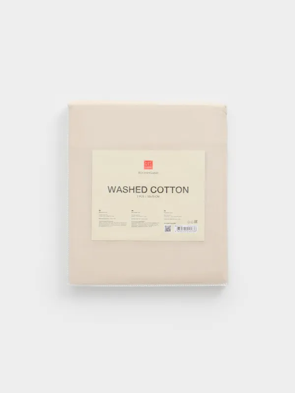 Наволочка, вареный хлопок, Washed cotton, image-5