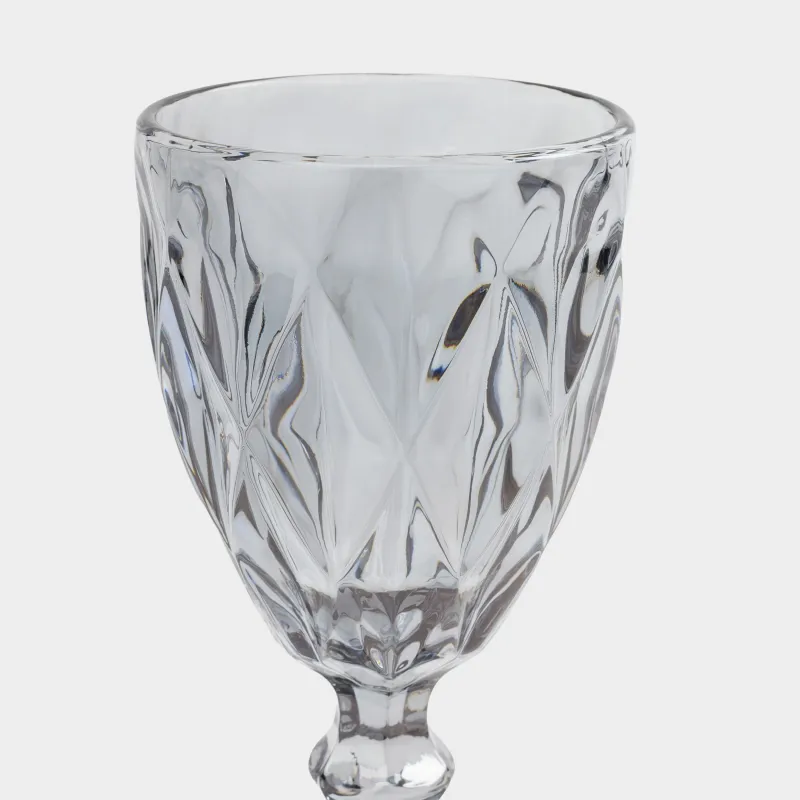 Бокал-кубок для вина, 300 мл, стекло Р, серый, Rhomb color, image-2