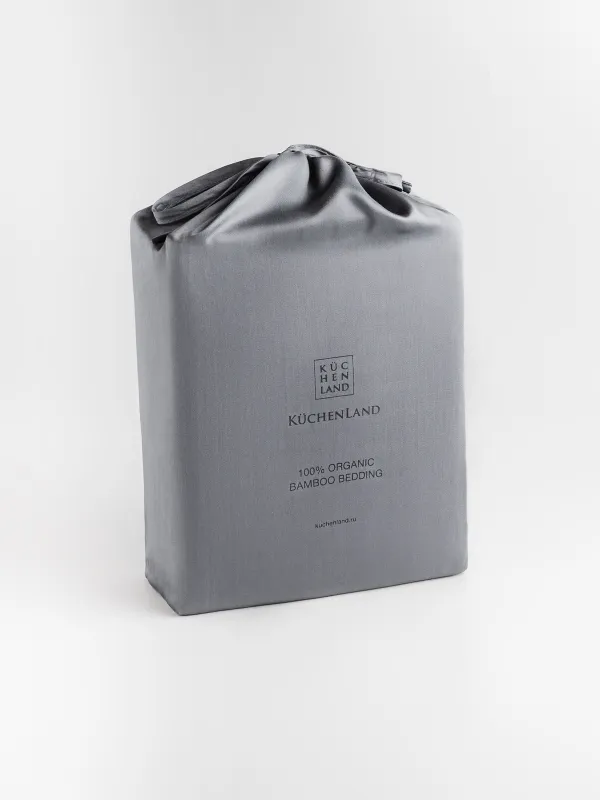 КПБ евро, бамбук, темно-серый, Pure bamboo, image-9