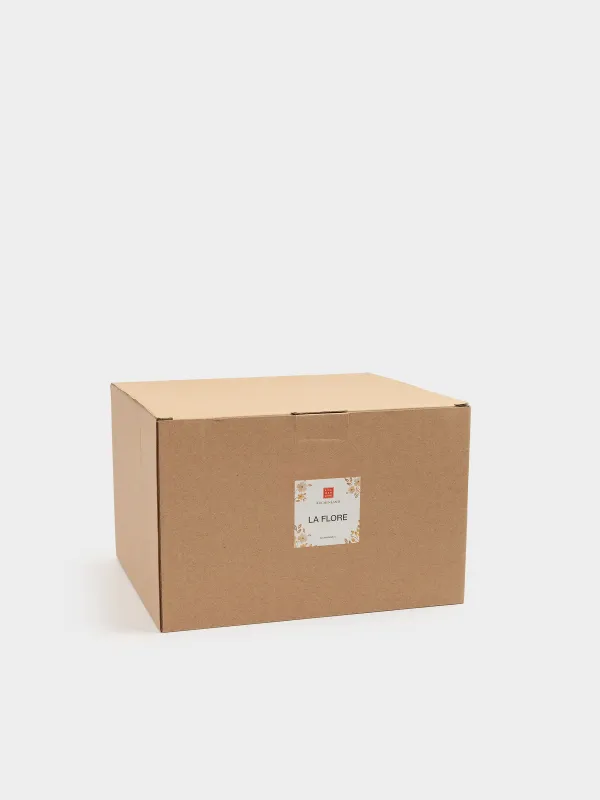 Ваза для фруктов, 24x15 см, на ножке, Винтажные цветы, La flore, image-4