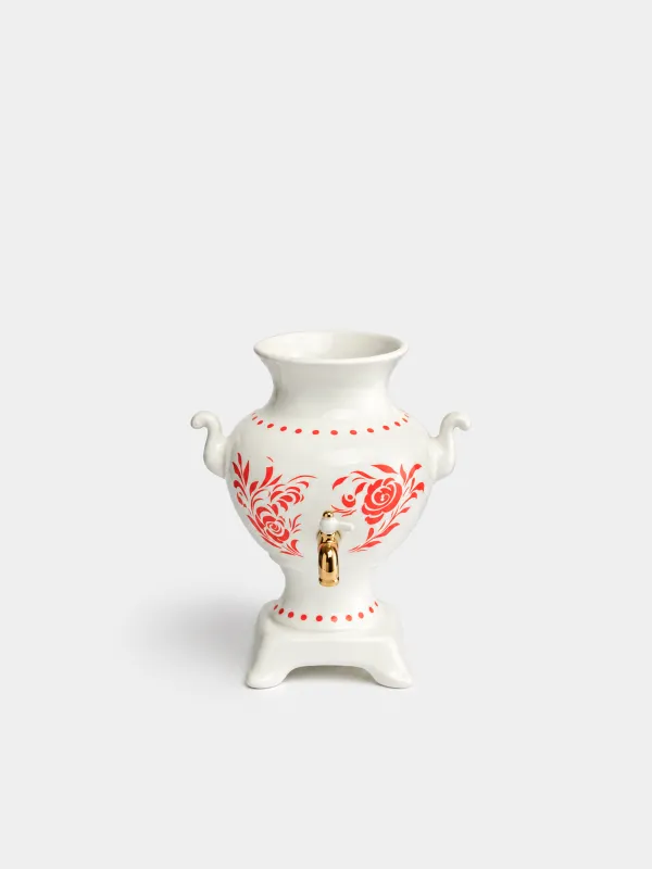 Ваза для цветов, 23 см, декоративная, с ручками, Самовар, Cultural code, image-0