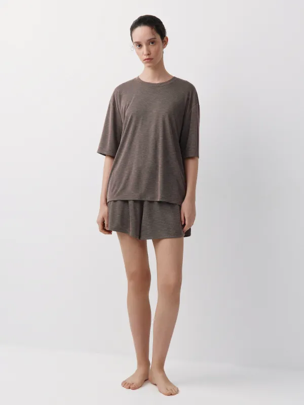Футболка из фактурной ткани Savina, image-1