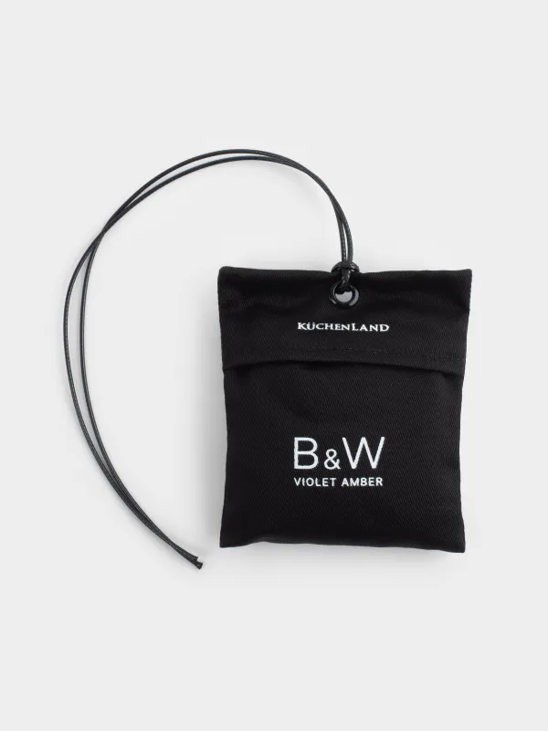 Саше ароматическое, 8x10 см, черное, Violet Amber, B&W, image-0