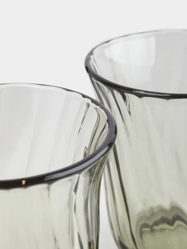 Стакан, 10 см, 250 мл, 2 шт, стекло Р, зеленый, Lombardy R color, image-6