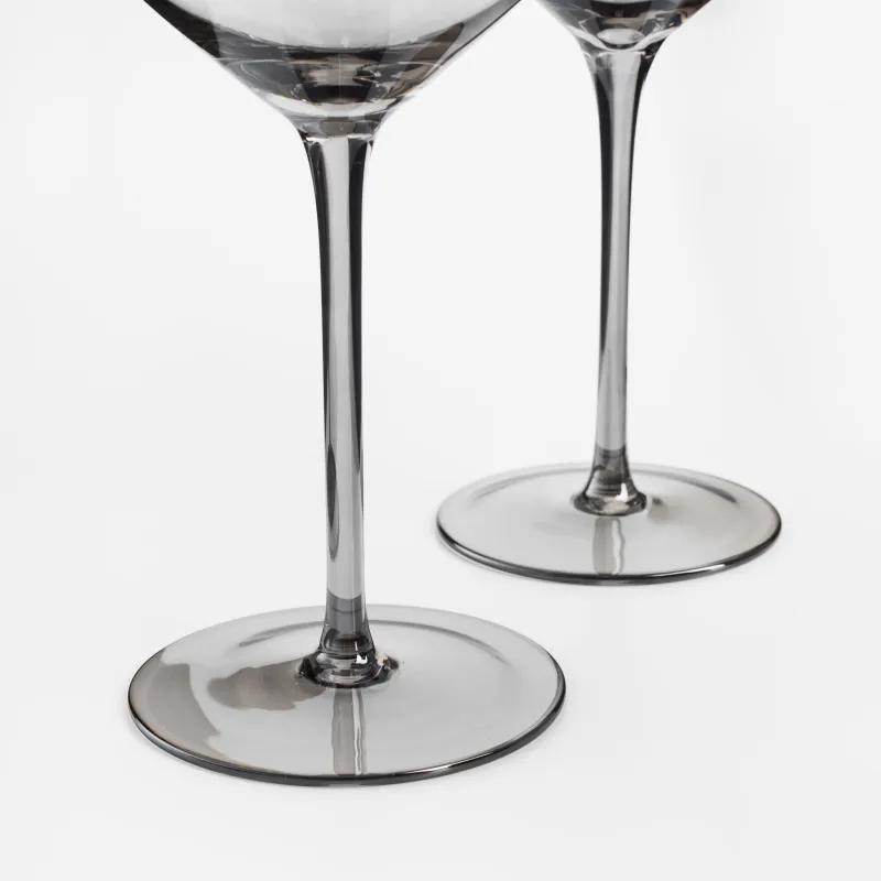 Бокал для красного вина, 560 мл, 2 шт, кристальное стекло, серый, Charm L Color, image-1