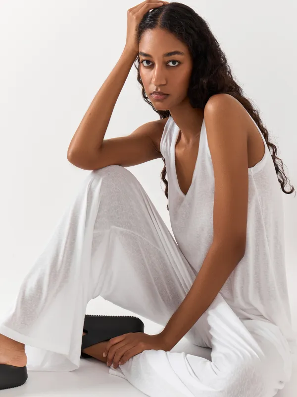 Брюки домашние, белые, Railia, image-6