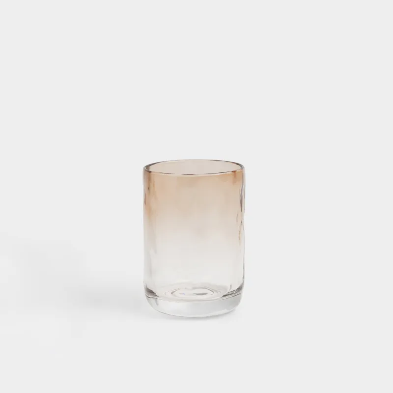 Стакан для ванной комнаты, 10 см, стекло, коричневый, Градиент, Rachas