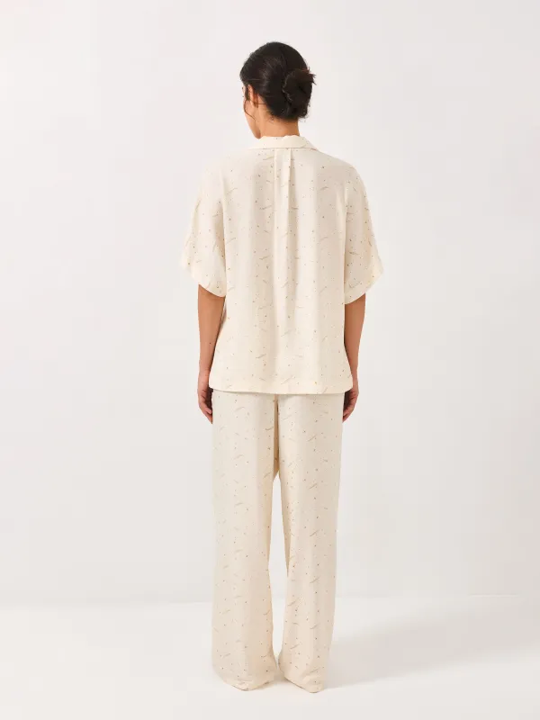 Брюки домашние, молочные, Dina, image-3