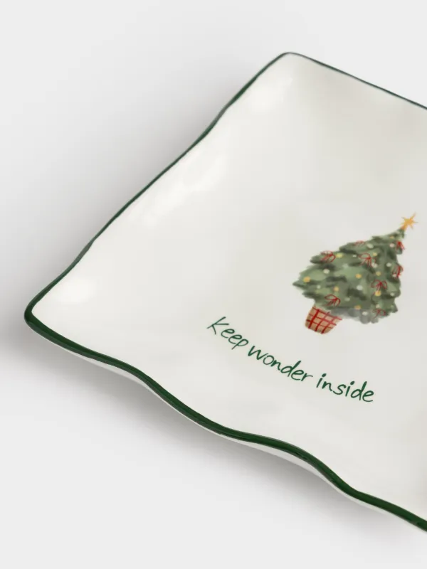 Блюдо, 15х15 см, Нарядная елка, Christmas green, image-3