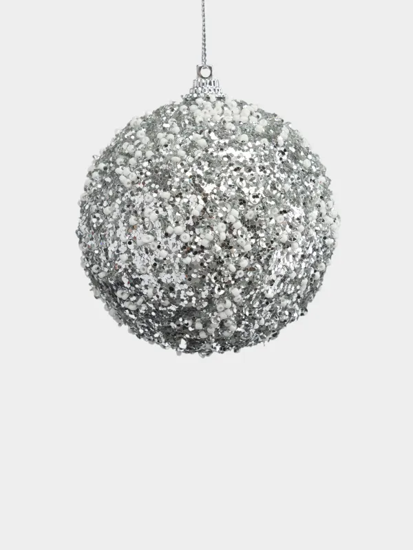 Игрушка елочная, 8 см, Шар в стразах, Ball sparkle, image-1