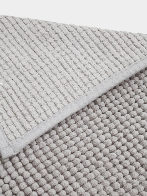 Коврик, 50х80 см, полиэстер, серый, Hillock, image-3