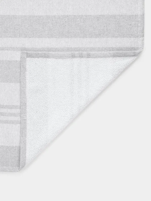 Полотенце кухонное, 40х60 см, хлопок, светло-серое, Полосы, Stripe kitchen, image-2