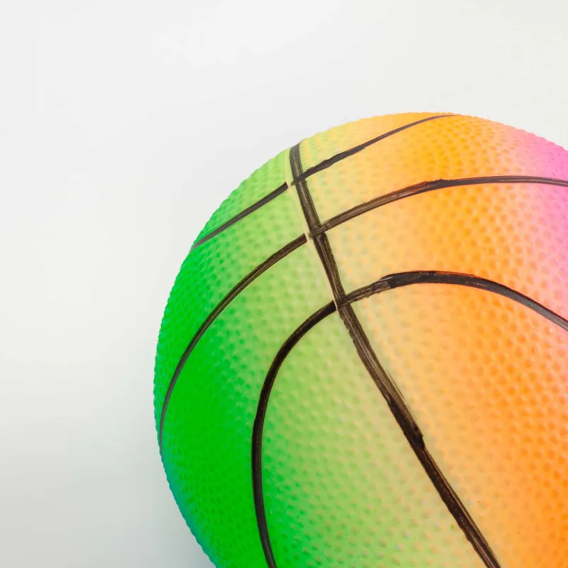 Мяч, 14 см, ПВХ, неоновый, Баскетбол, Game Neon, image-3