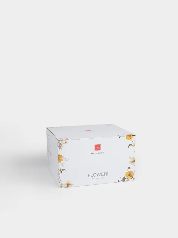 Кружка, 420 мл, 4 шт, Желтые цветы, Floweri, image-4