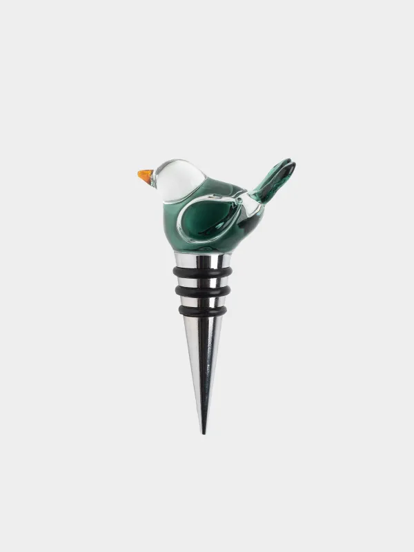 Пробка для винной бутылки, 10 см, Голубая птица, Birds, image-0