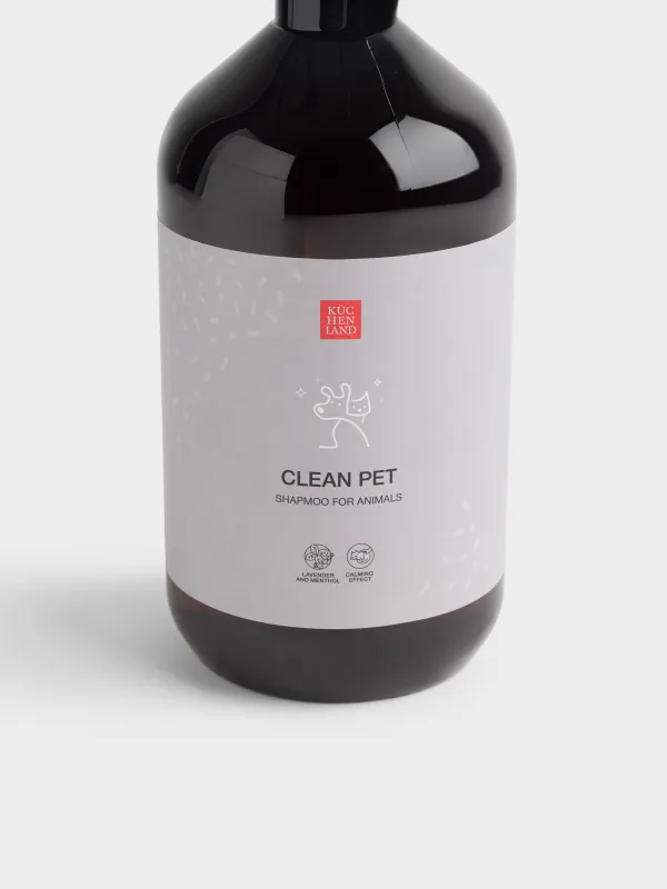Шампунь-кондиционер, для животных, 500 мл, Лаванда/Ментол, Clean pet, image-1
