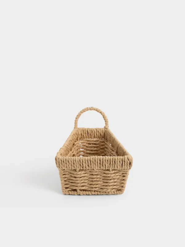 Корзина для хранения, 15х13 см, с ручкой, Braided, image-1