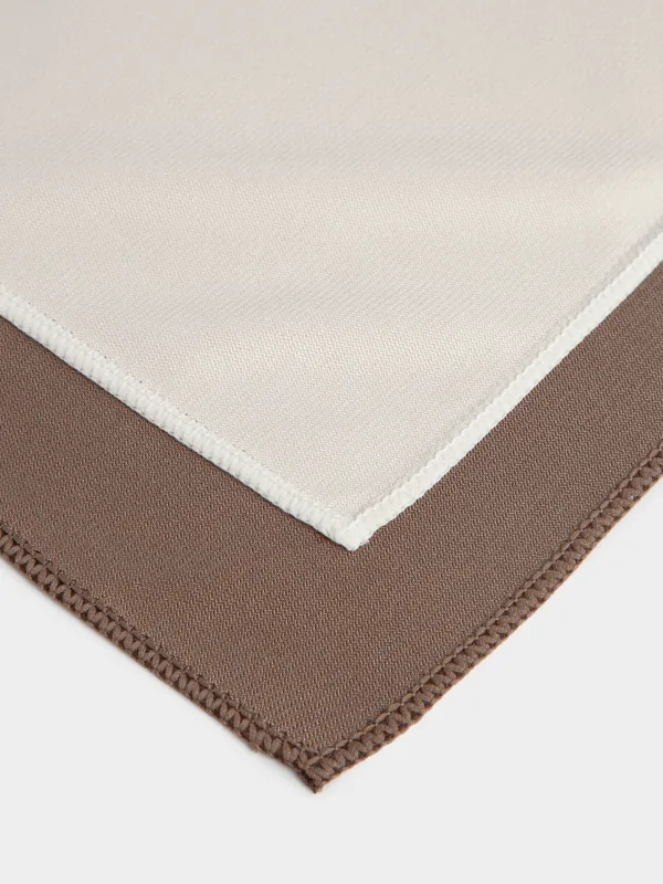 Тряпка для стекла/пластика/зеркал, 32х32 см, 2 шт, Beige clean, image-2