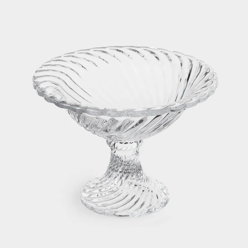 Конфетница, 15х11 см, на ножке, стекло Р, Lombardy R, image-1