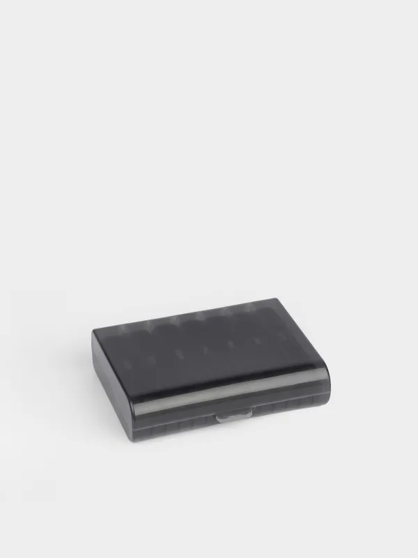 Органайзер для таблеток, 16х12 см, с чехлом, пластик, черный, Compact, image-4