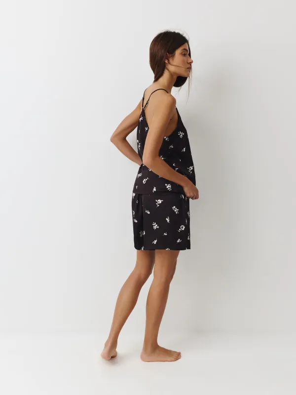 Шорты женские, домашние, черно-белые, Leyra, image-3