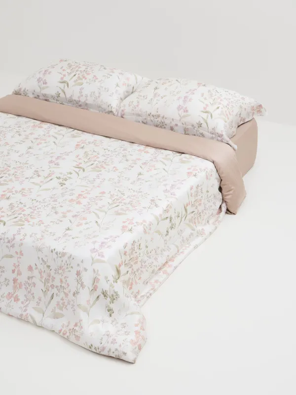 КПБ евро, тенсель 300 ТС, молочно-бежевый, Ветви, Tencel, image-2