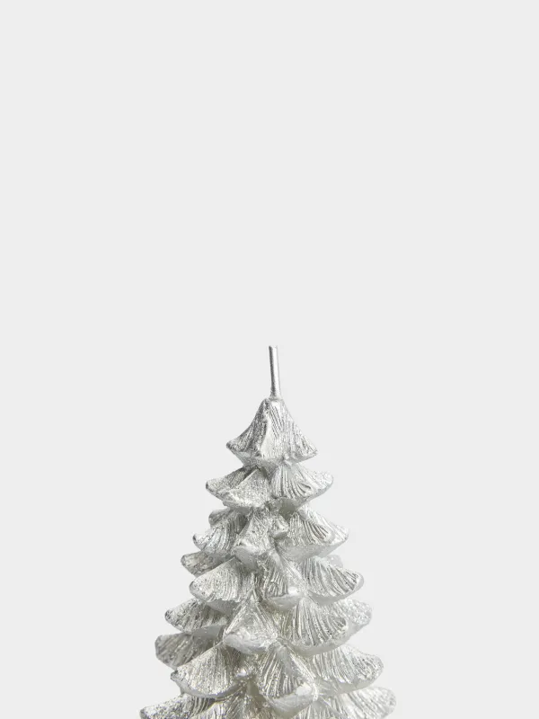 Свеча, 5х8 см, с блестками, Елка, Fir candle, image-1