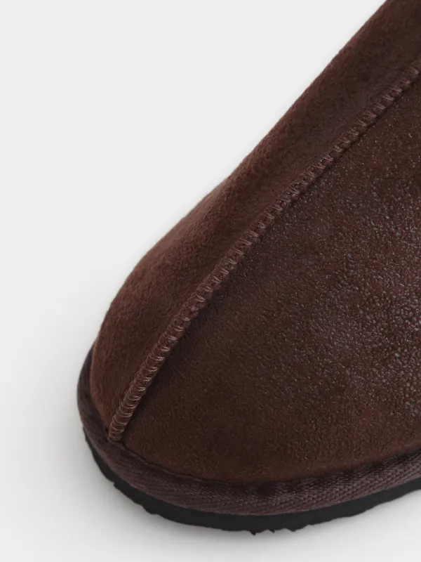 Тапочки из искусственной замши с меховой стелькой Suede, image-3
