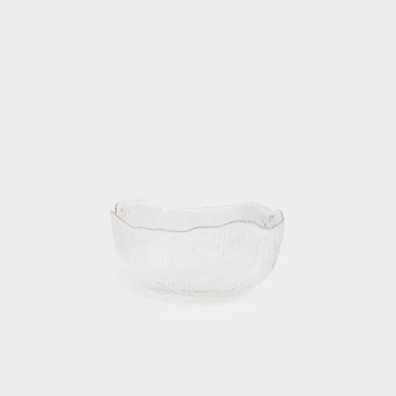 Салатник, 17х8 см, с серебристым кантом, Argos silver
