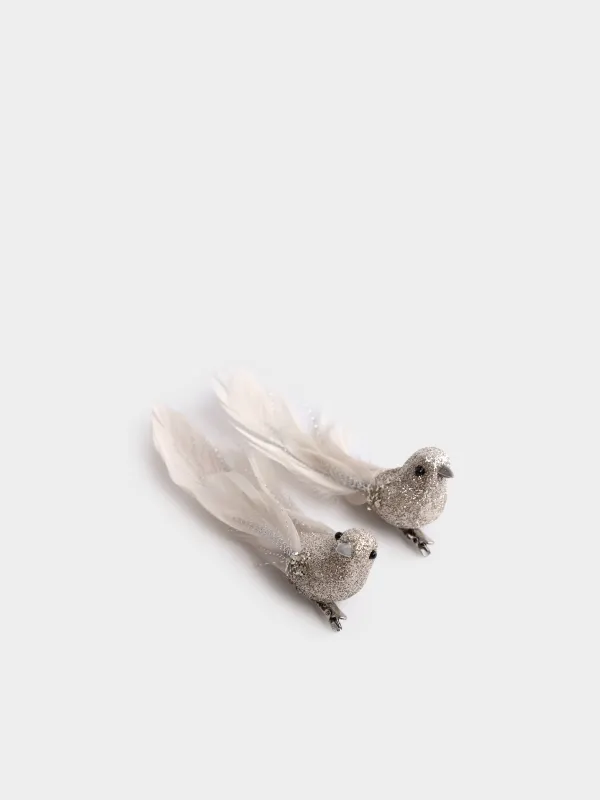 Украшение декоративное, 14 см, 2 шт, на клипсе, Птица, Birds NY, image-0