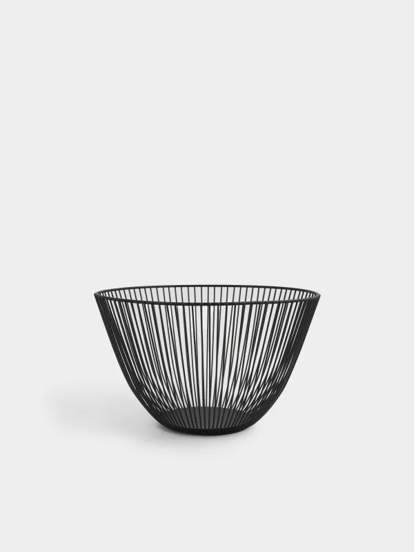 Корзина для фруктов, 25 см, Twist black, image-0
