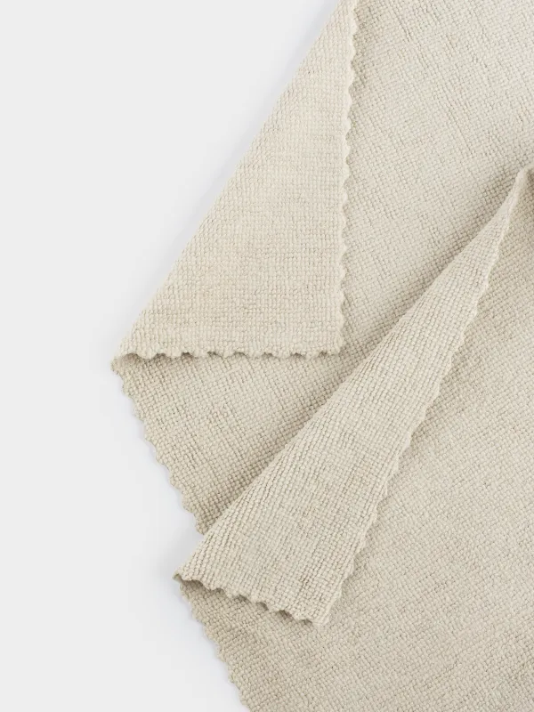 Тряпка для уборки, 32х32 см, 2 шт, микрофибра с ворсом, серо-бежевая, Clean, image-3