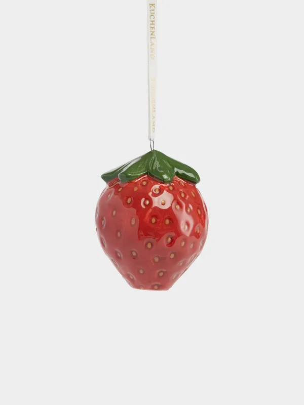 Игрушка елочная, 7 см, Клубника, Fruits, image-1