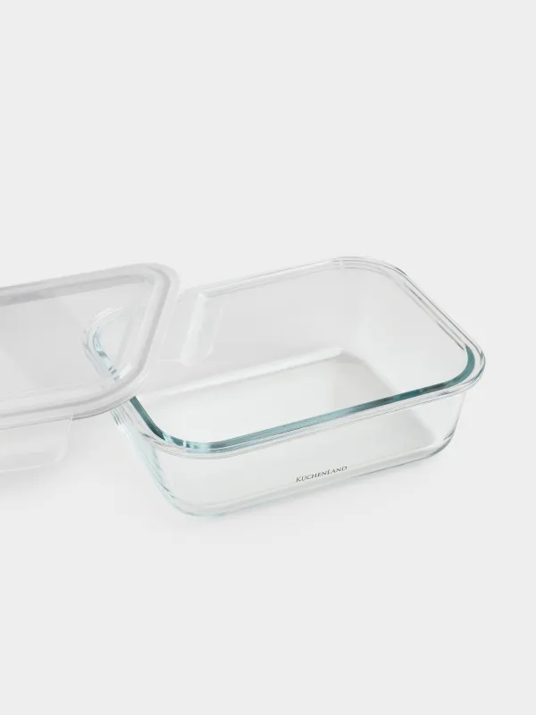 Контейнер, 1 л, с клипсами, стекло Т/пластик, прямоугольный, Clip, image-6