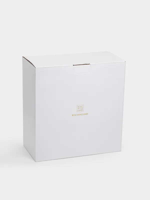 Салатник, 24х11 см, 2,8 л, стекло Р, серый градиент, Узоры, Gala, image-4