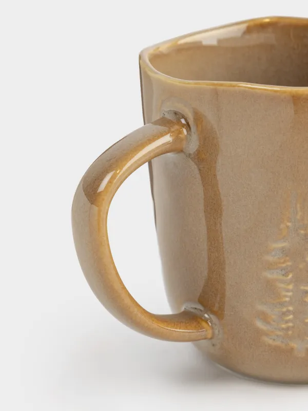 Кружка, 380 мл, Олень в лесу, Snowy forest, image-2