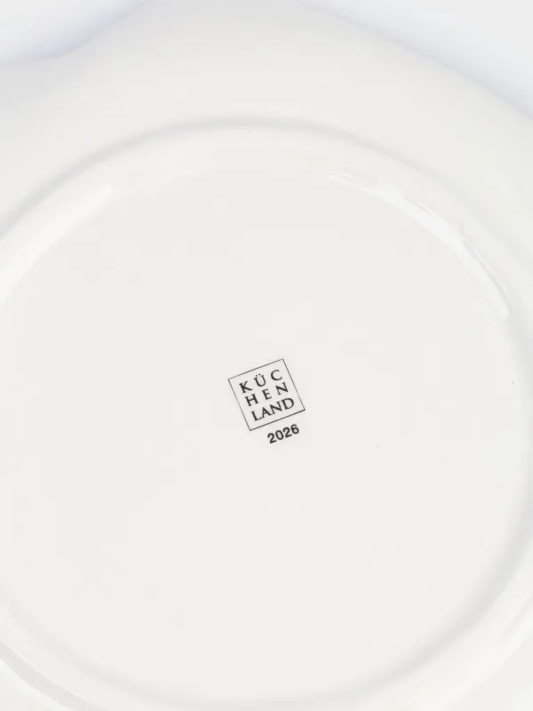 Тарелка закусочная, 21 см, керамика, белая, Ежи с подарками, Hedgehog christmas, image-4