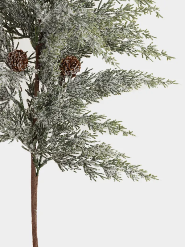 Ветка декоративная, 84 см, Ель с шишками, Conifer decor, image-2
