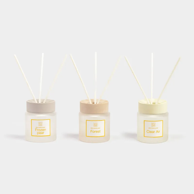Ароматический диффузор, 40 мл, 3 шт, Frozen Pear, Forest, Clear Air, Pastel