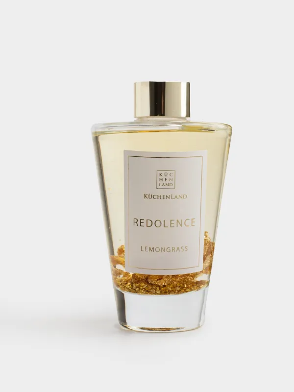 Ароматический диффузор, 200 мл, золотистый, Lemongrass, Redolence, image-3