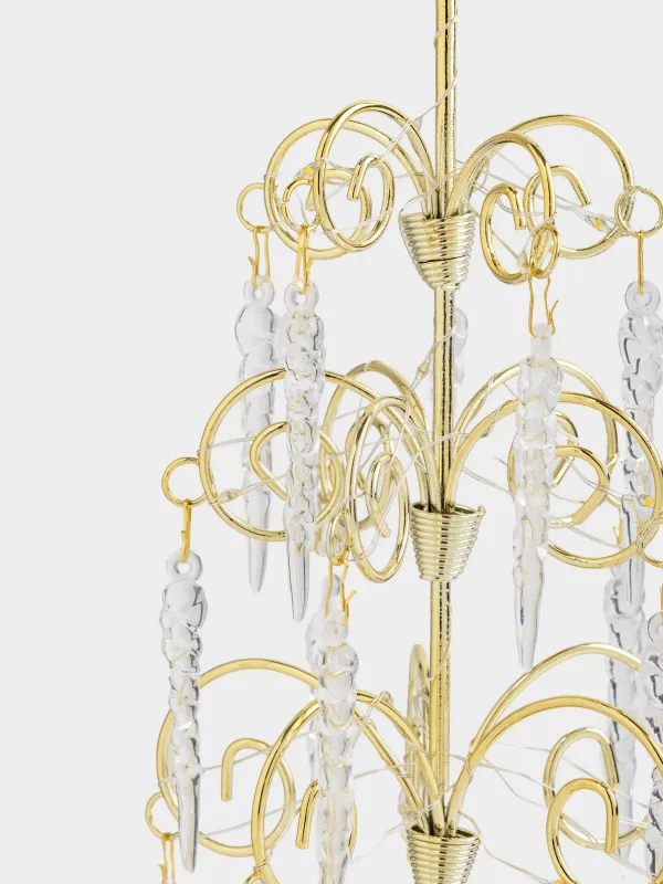 Статуэтка с подсветкой, 29 см, металл/акрил, Champagne style, image-2