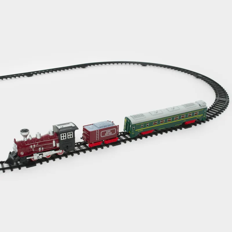 Железная дорога игрушечная, S, музыкальная, с подсветкой, пластик, Поезд, Game rail, image-2