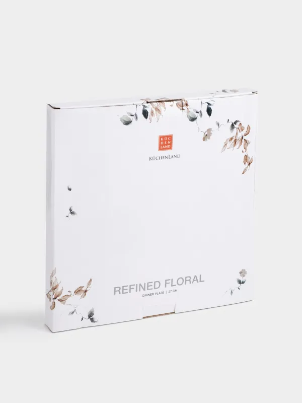 Тарелка обеденная, 27 см, фарфор N, Осенние цветы, Refined floral, image-4