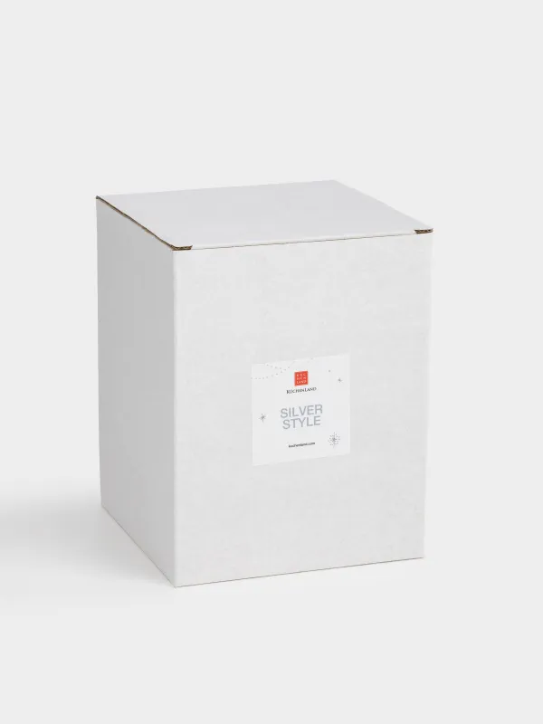 Статуэтка музыкальная, 12 см, с подсветкой, вращающаяся, стекло, серебристая, Шар с поездом, Silver style, image-3