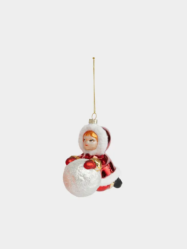 Игрушка елочная, 10 см, Девочка, Figure christmas, image-0
