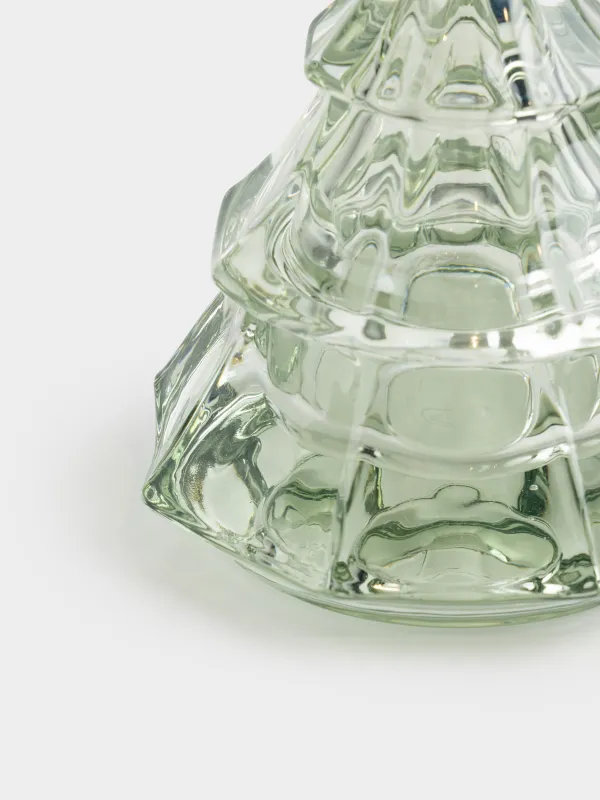 Емкость для хранения, 11х14 см, 100 мл, стекло, зеленая, Елка, Fir shape, image-2