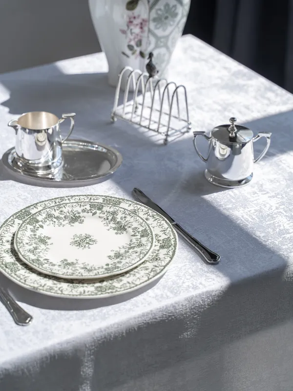 Скатерть, 170х250 см, полиэстер, белая, Jacquard, image-2