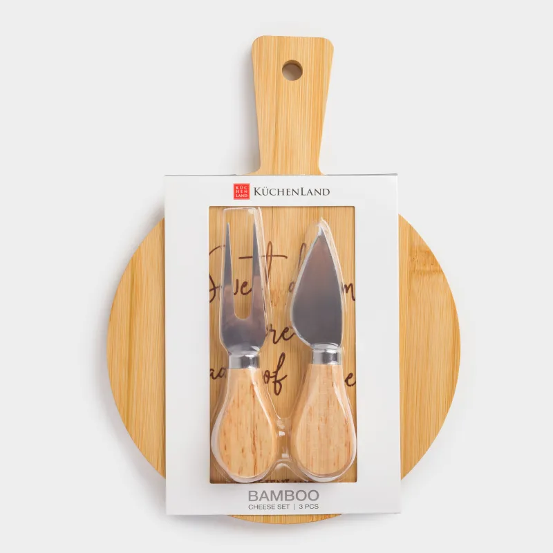 Набор для сыра, 3 предмета, Cheese, Bamboo, image-5